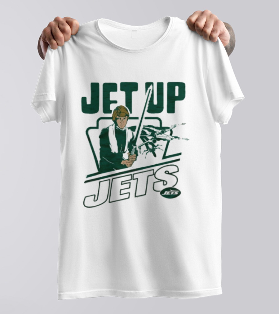 Jet Up Star Wars Luke New York Jets Collaboration T-Shirt