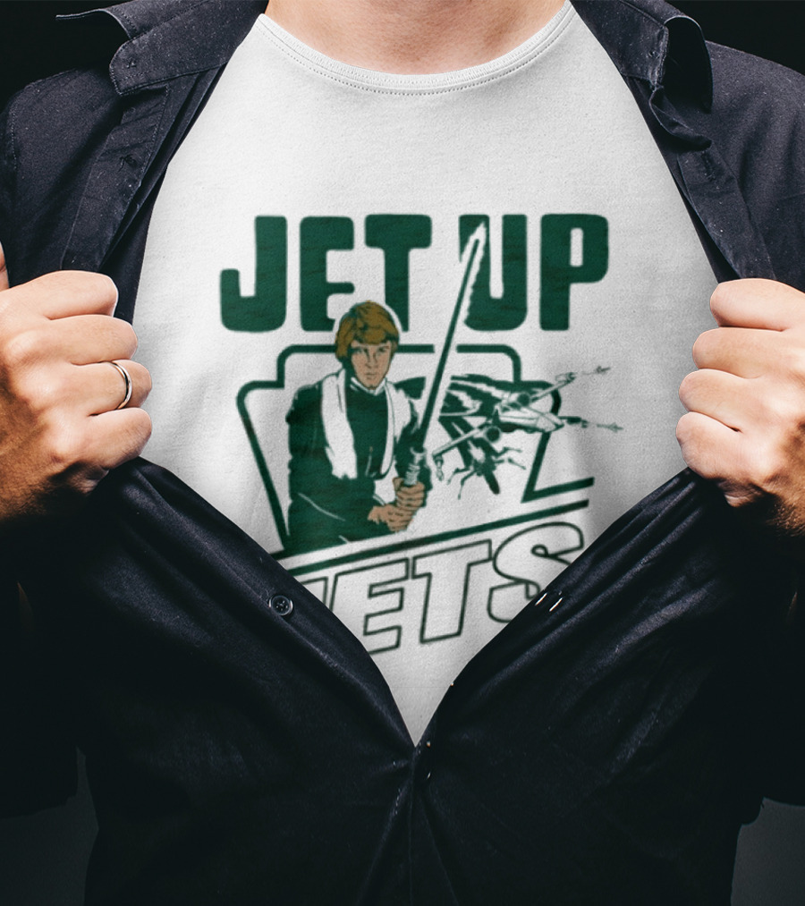 Jet Up Star Wars Luke New York Jets Collaboration T-Shirt