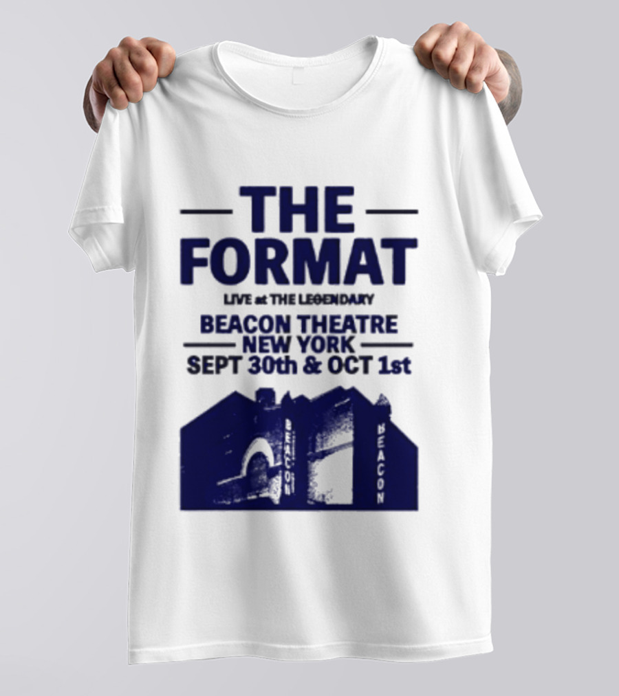 The Format Live At The Legendary Beacon Theatre New York Sept 30th & Oct 1st T-Shirt