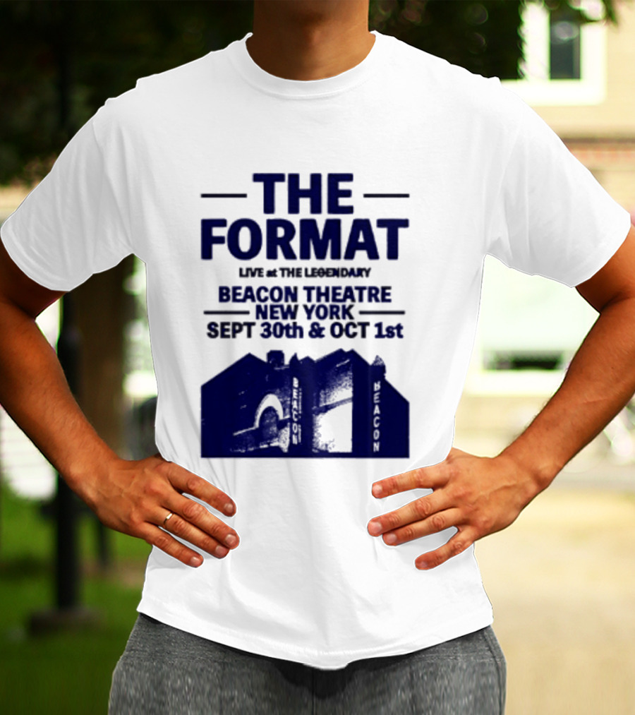 The Format Live At The Legendary Beacon Theatre New York Sept 30th & Oct 1st T-Shirt