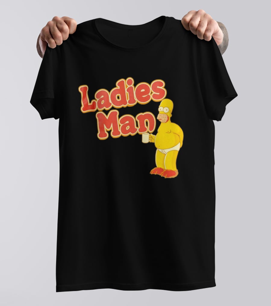 Ladies Man Homer Simpson The Simpsons Cartoon T-Shirt