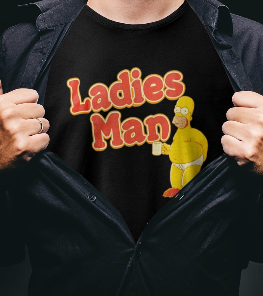 Ladies Man Homer Simpson The Simpsons Cartoon T-Shirt
