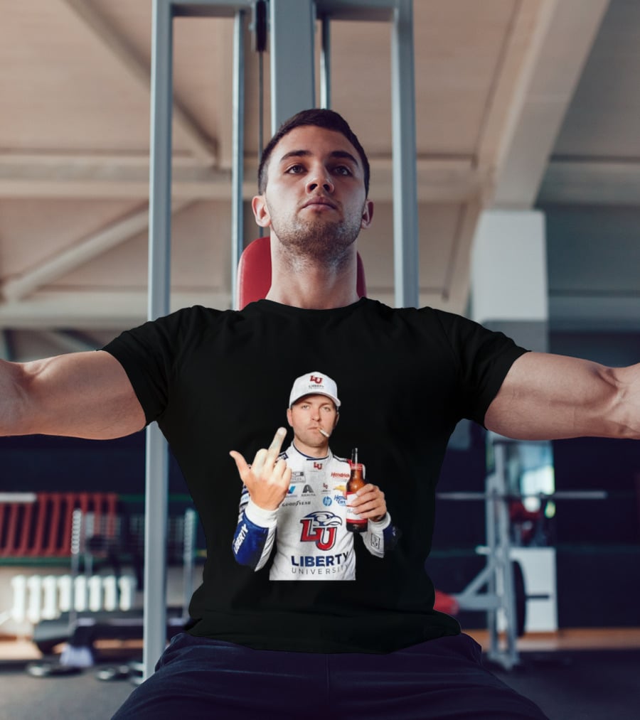 William Byron Liberty University Middle Finger Hendrick Motorsports NASCAR T-Shirt