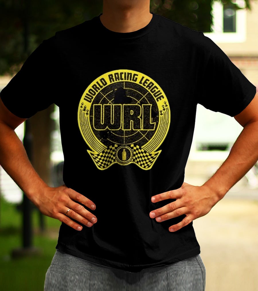 World Racing League WRL Racing Checkered T-Shirt