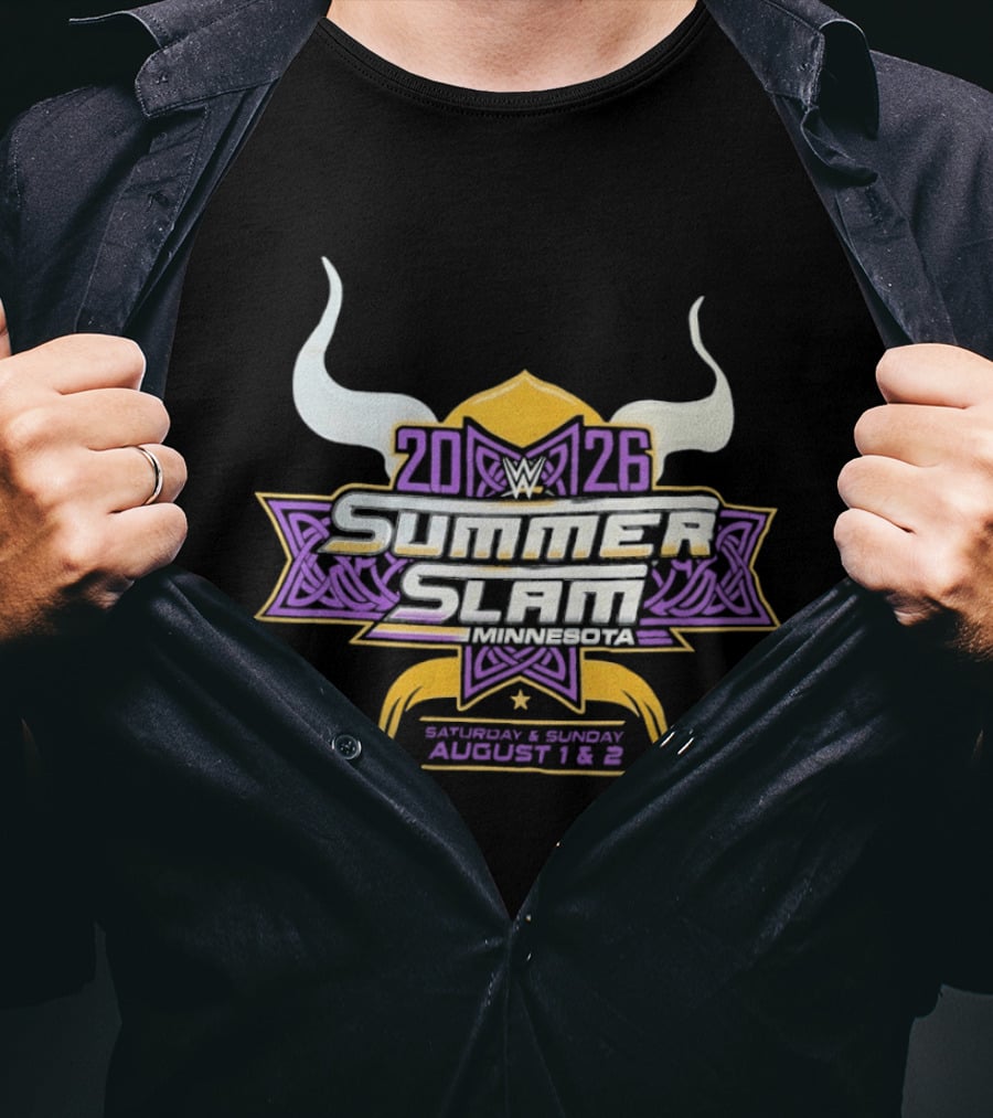 WWE SummerSlam 2026 Minnesota Saturday Sunday August 1 2 T-Shirt