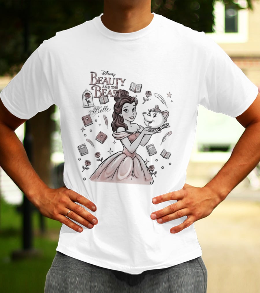 Beauty And The Beast Disney Belle With Mrs Potts T-Shirt