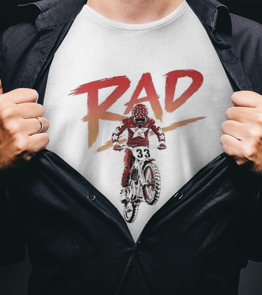 Rad 33 Motocross Rider Dirt Bike Motorcycle Adventure T-Shirt