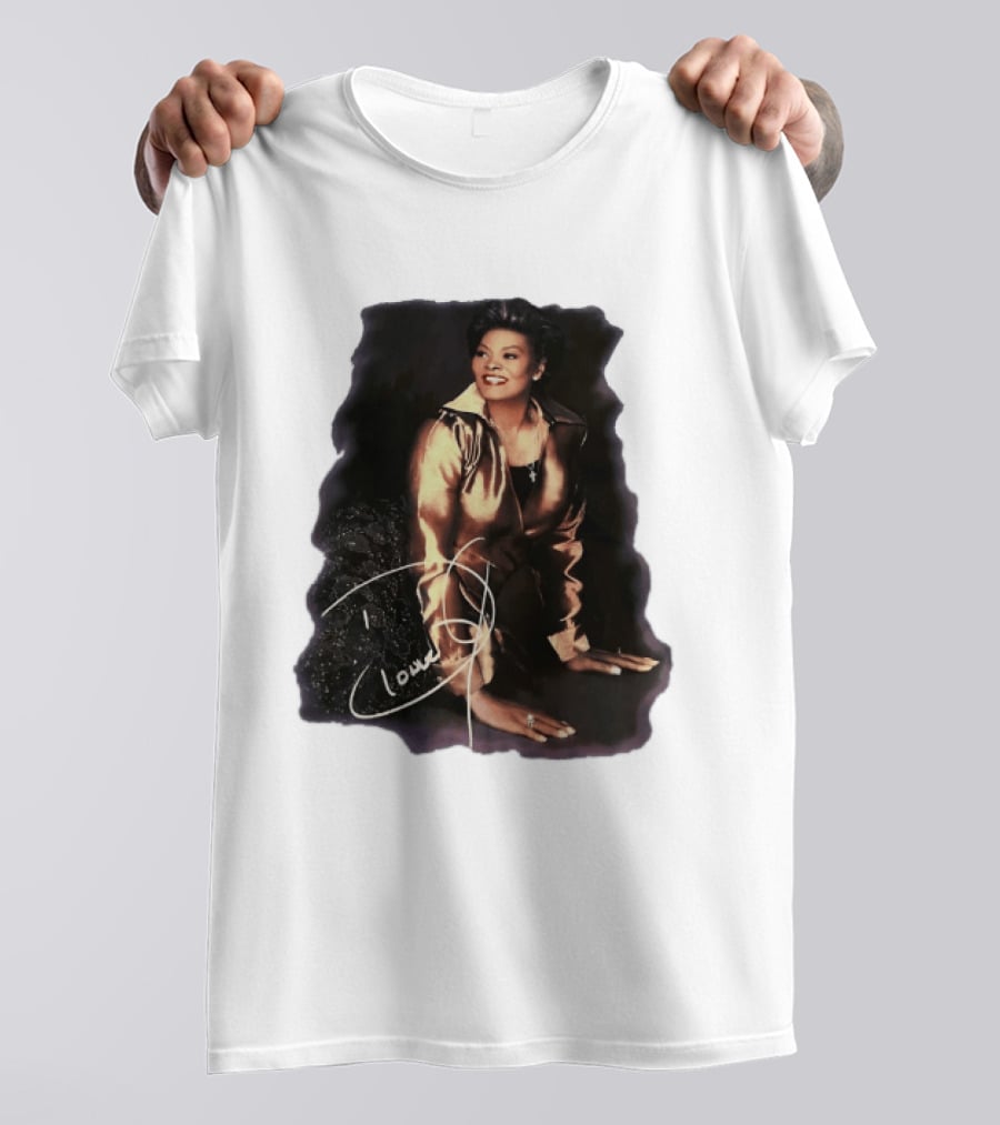 Dionne Warwick Iconic Soul Singer Legend Autographed Image T-Shirt
