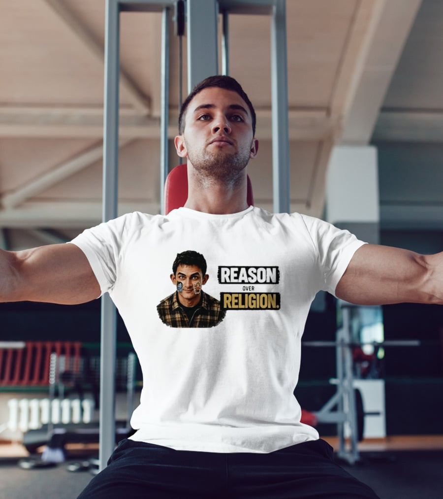 Reason Over Religion Intellectual Message T-Shirt