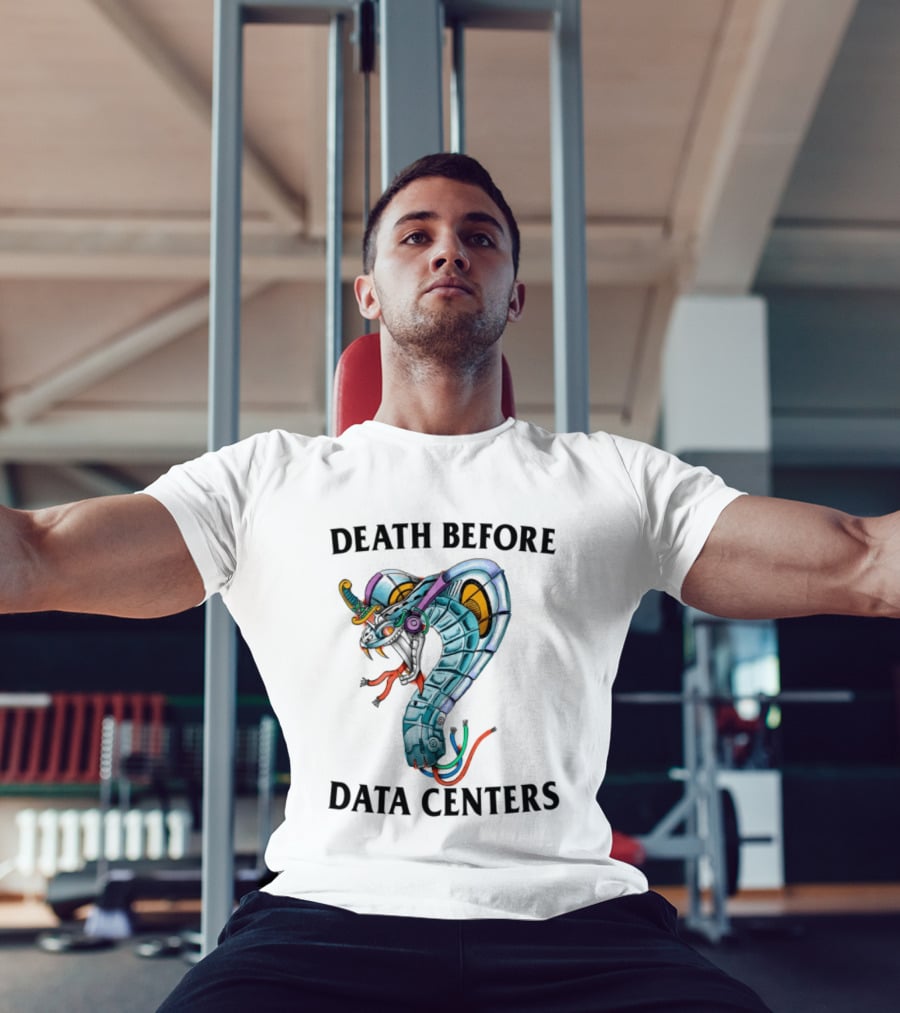 Death Before Data Centers Cyber Serpent Justin's Store T-Shirt