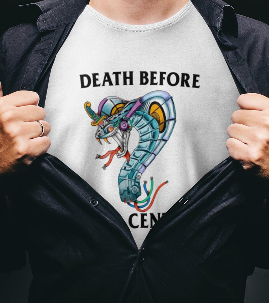 Death Before Data Centers Cyber Serpent Justin's Store T-Shirt