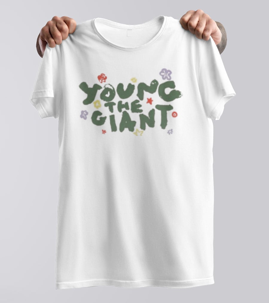 Young The Giant Colorful Flower Ringer Tour T-Shirt