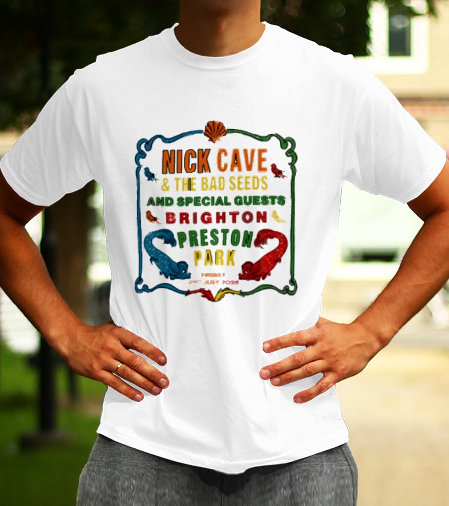 Nick Cave And The Bad Seeds Brighton Preston Park Special Guests July 31 2026 T-Shirt