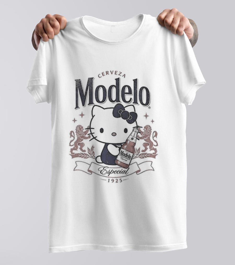 Snoopy X Modelo Especial Peanuts Hello Kitty Crossover Collaboration T-Shirt