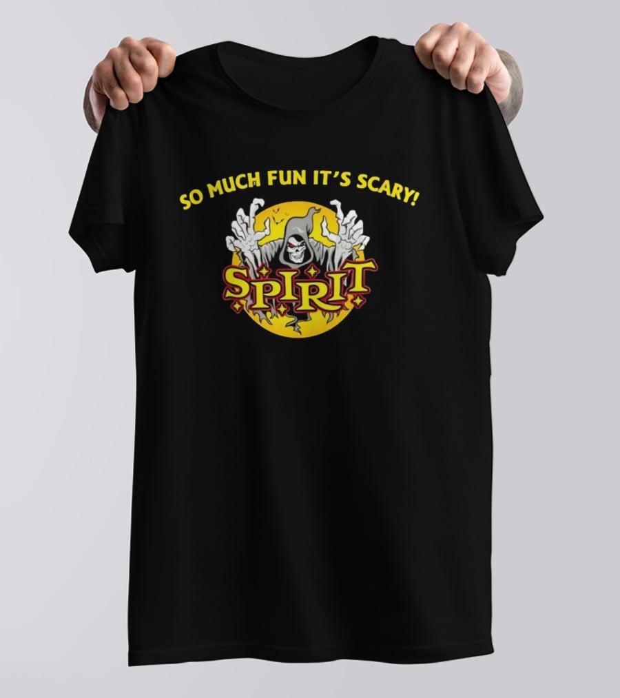 Spirit Halloween So Much Fun It's Scary Skeleton Ghost Hand T-Shirt