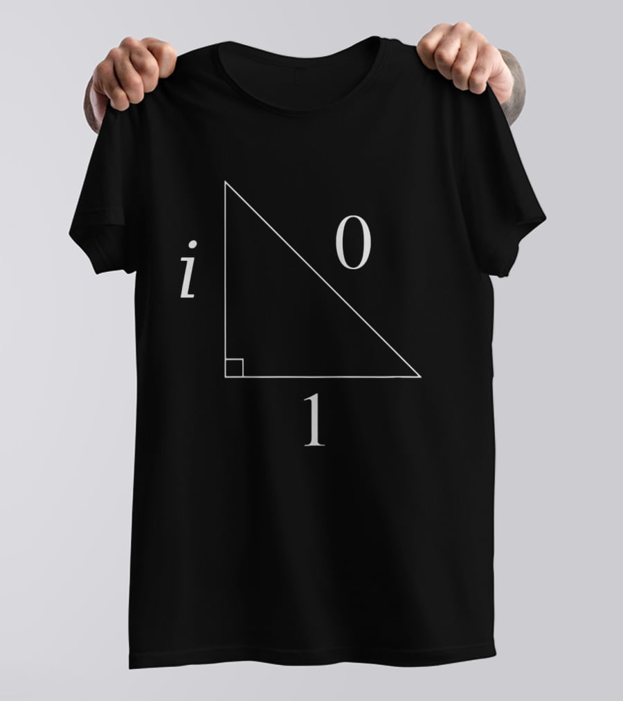 Right Triangle With Imaginary Number I And Geometry 0 1 T-Shirt