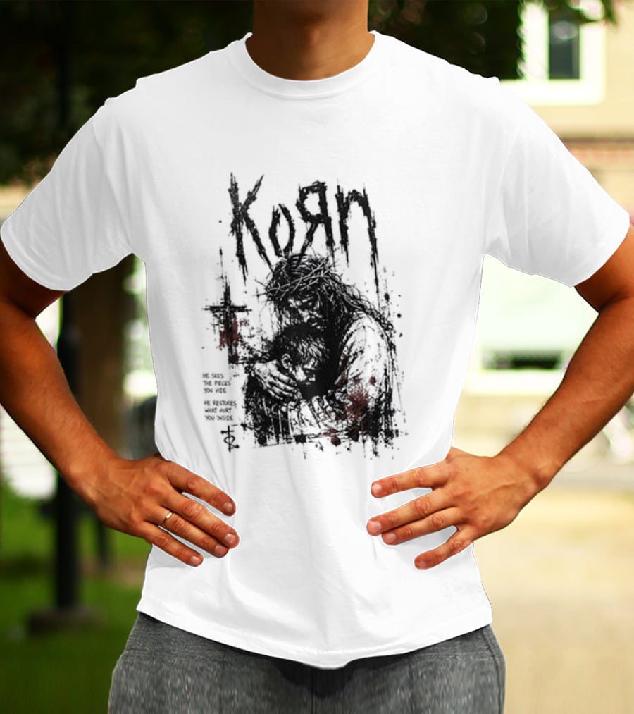 Korn Jesus Falling Apart I Found Him Jesus Put Me Together T-Shirt