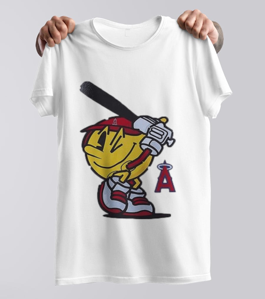 Los Angeles Angels Pacman Baseball T-Shirt