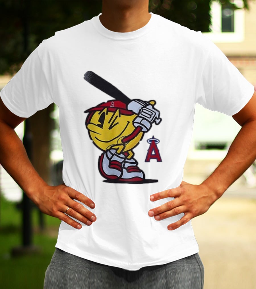Los Angeles Angels Pacman Baseball T-Shirt