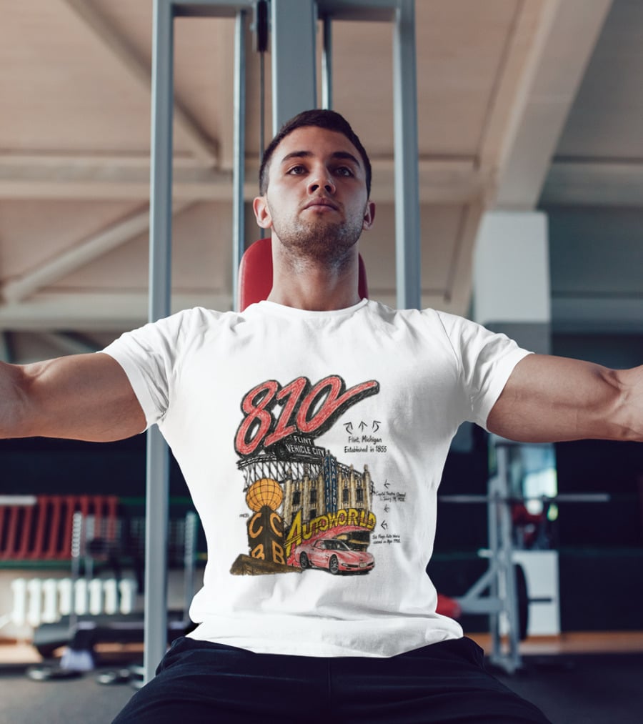 810 Flint Vehicle City Autoworld Grand Fountain Capitol Theatre McDonald's 810 Day Meal T-Shirt