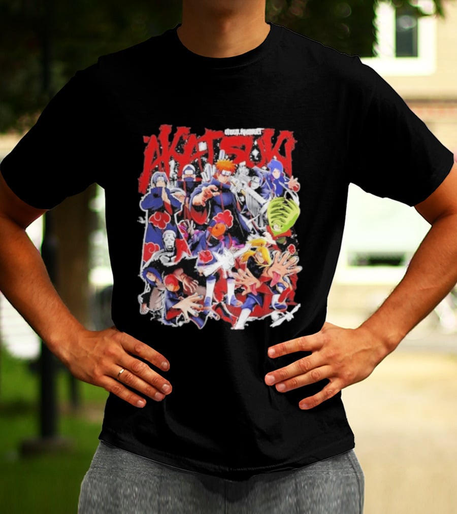 Akatsuki Vibes Konnect Naruto Anime Pain Characters Animation T-Shirt