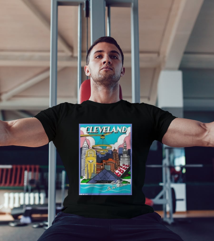 Cleveland The Best In The Midwest Only In City Skyline T-Shirt