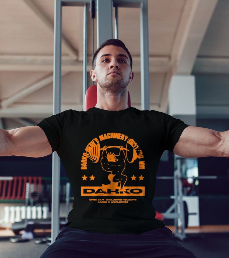 Darko Heavy Machinery Chest Pro Open 24 Hour Darko Worldwide T-Shirt