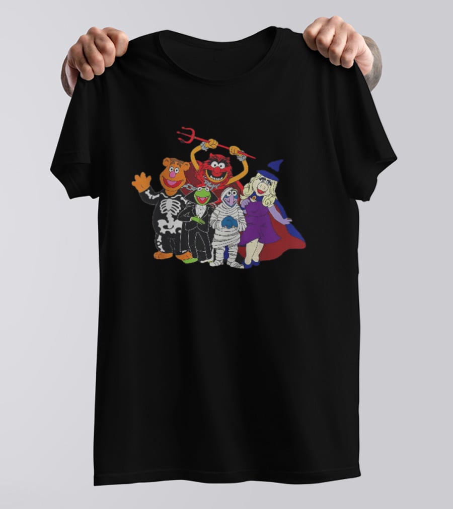 Fozzie Bear Kermit Animal Gonzo Miss Piggy The Muppets Halloween Costumes T-Shirt