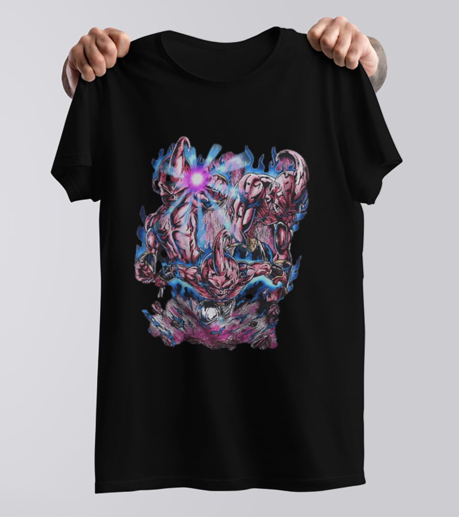 Dragon Ball Z Kid Buu Multiple Forms Energy Attack T-Shirt