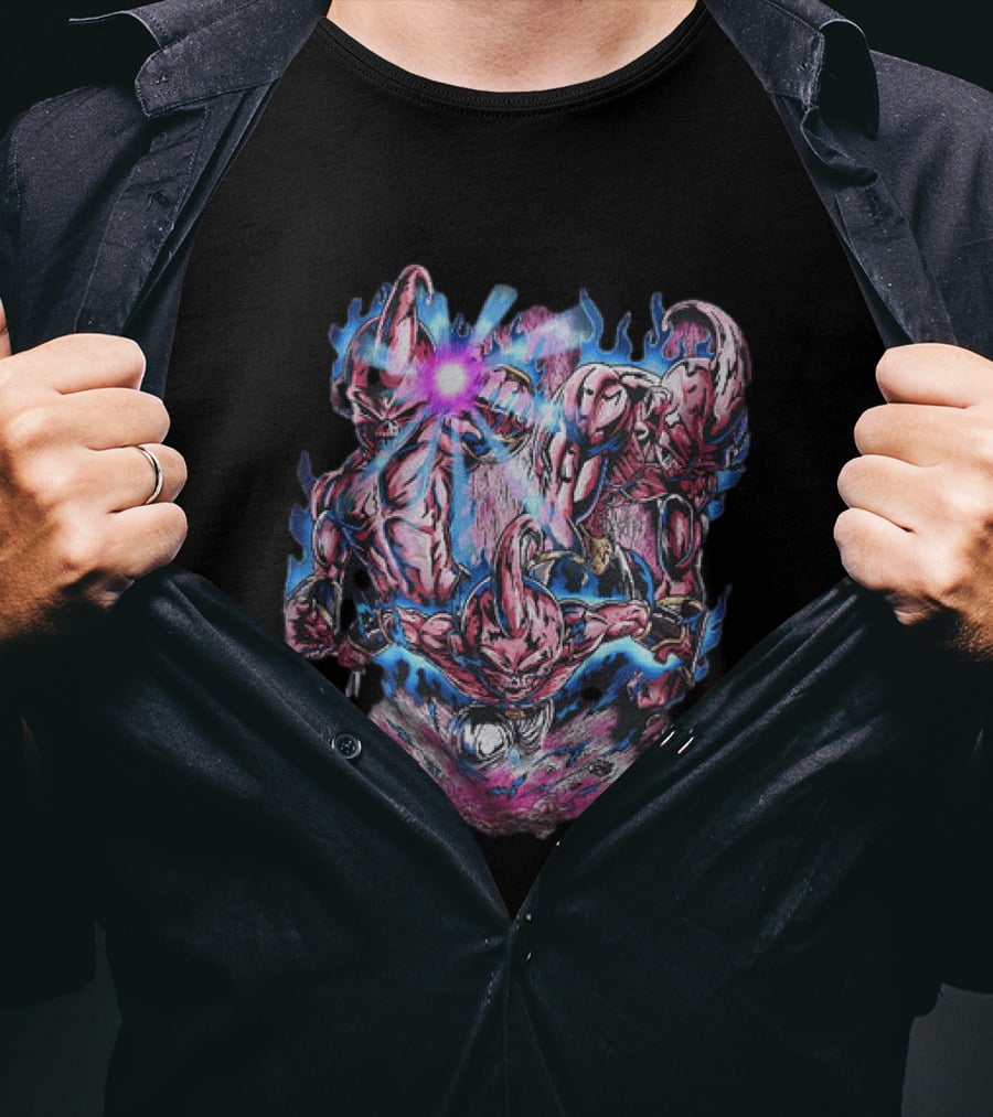 Dragon Ball Z Kid Buu Multiple Forms Energy Attack T-Shirt
