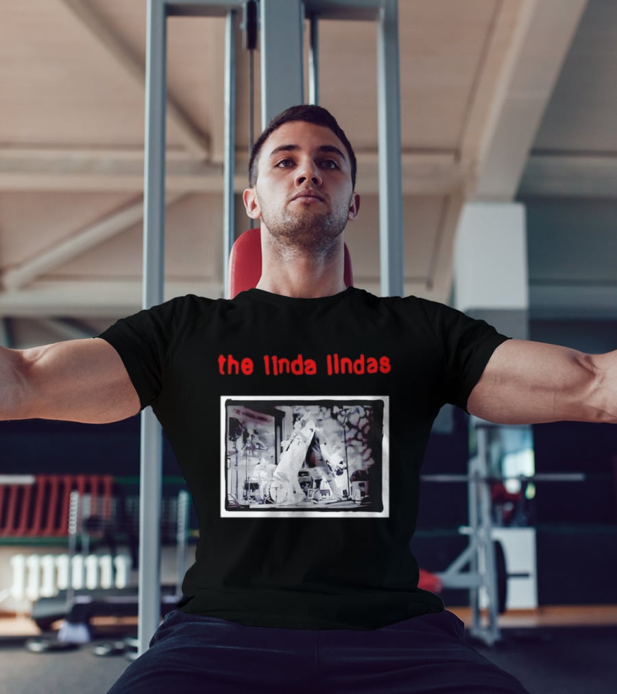 The Linda Lindas Live Performance Punk Rock Black And White Stage Scene T-Shirt