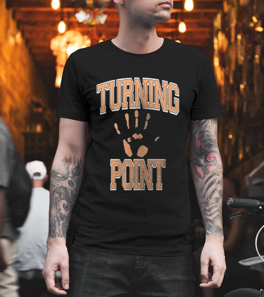 Turning Point Handprint Motivation Dawn Darkness T-Shirt