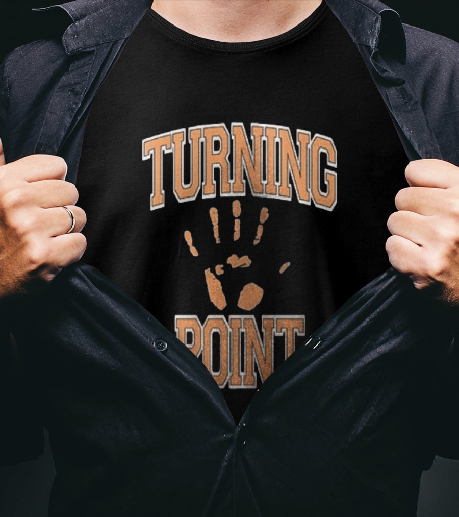 Turning Point Handprint Motivation Dawn Darkness T-Shirt