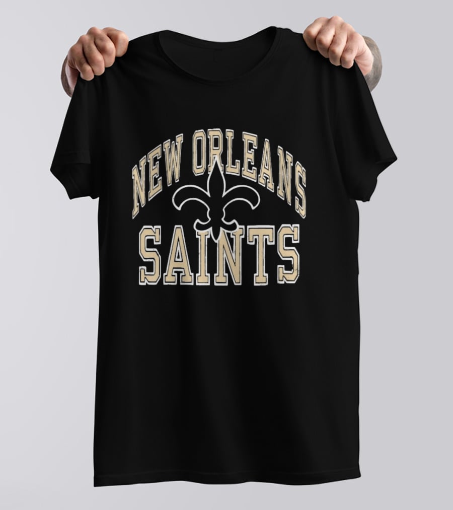 New Orleans Saints Fleur De Lis Football T-Shirt