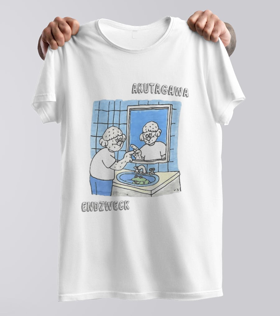 Akutagawa Endzweck Cartoon Mirror Reflection With Frog T-Shirt