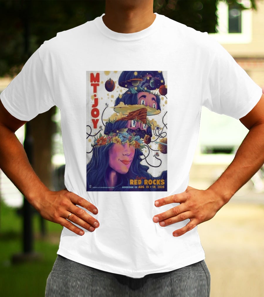 MT Joy Live At Red Rocks Morrison CO August 13 14 2026 S Tour T-Shirt