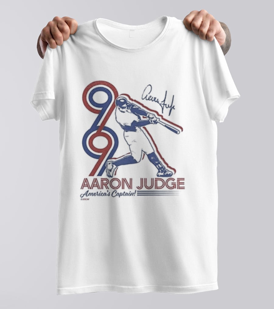 New York Yankees Aaron Judge America's Captain Signature Swing T-Shirt