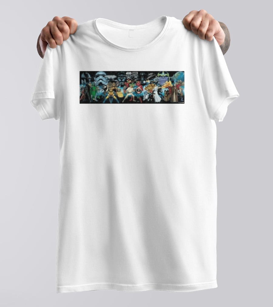 Star Wars X Marvel Hope Assembles Characters Lineup T-Shirt