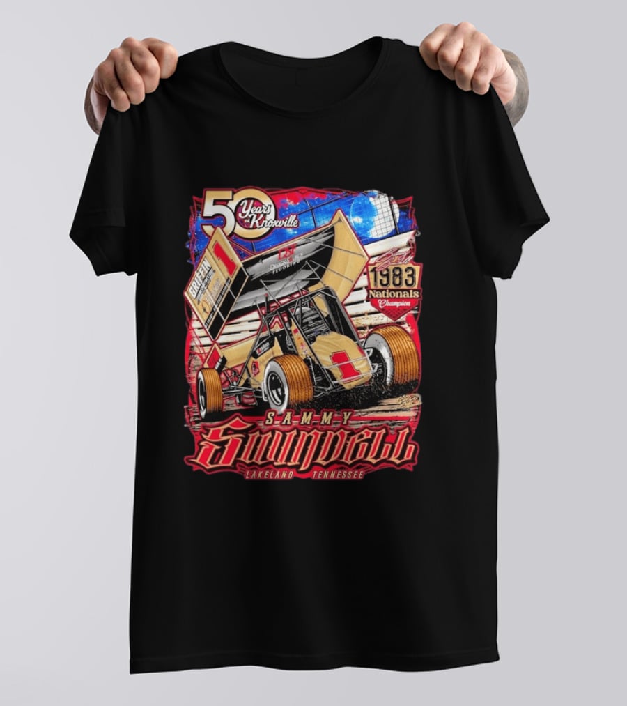 50 Years At Knoxville Sammy Swindell Sprint Car 1983 Nationals Champion Lakeland Tennessee T-Shirt