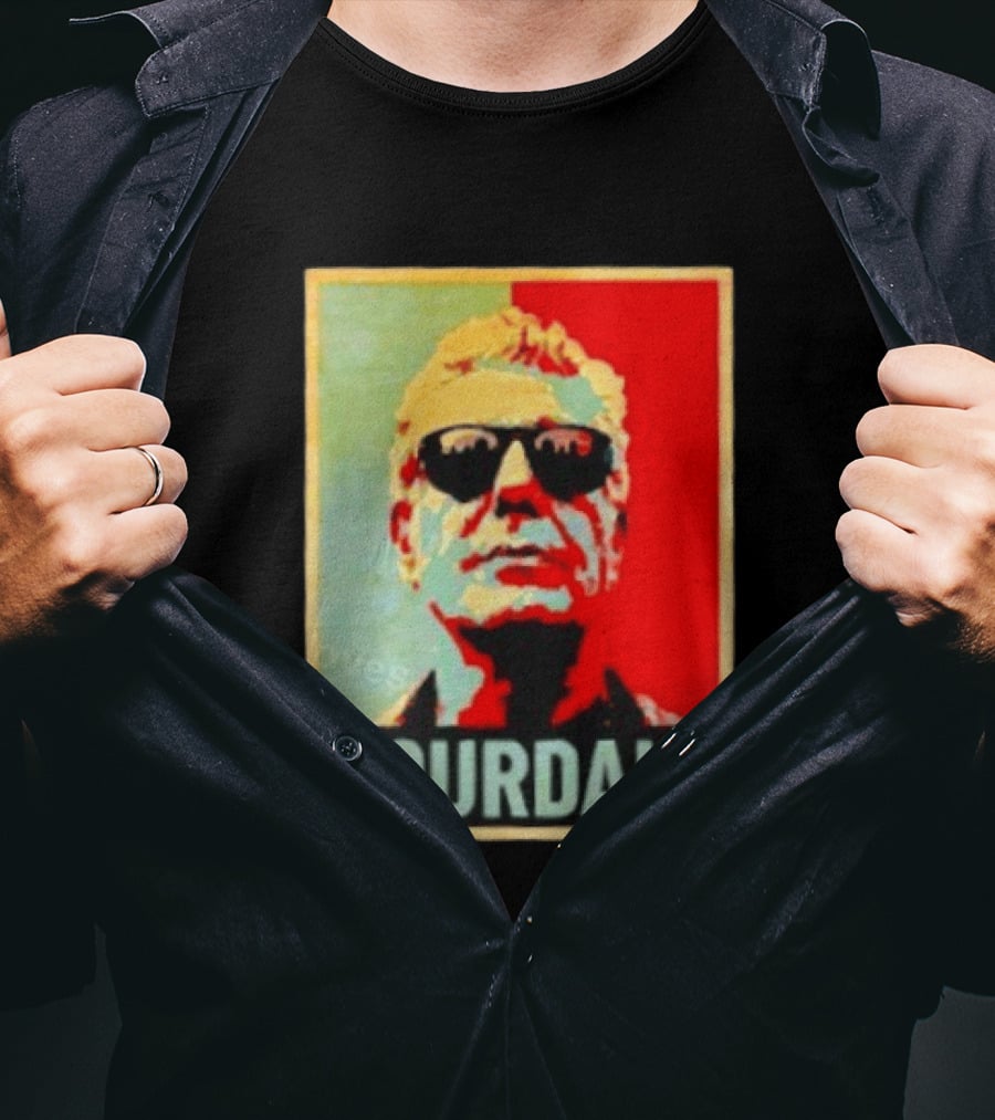 Bourdain Hope Iconic Style Image T-Shirt