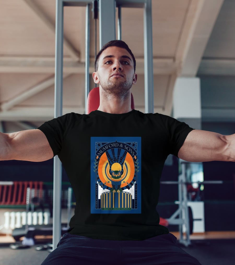 Mumford & Sons New York City August 12 2026 Madison Square Garden Owl T-Shirt