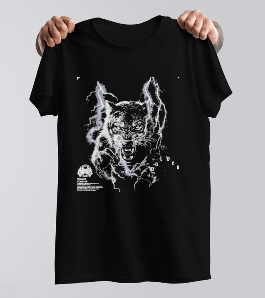 Darcsport Wolves Club Electric Lightning Wolf T-Shirt