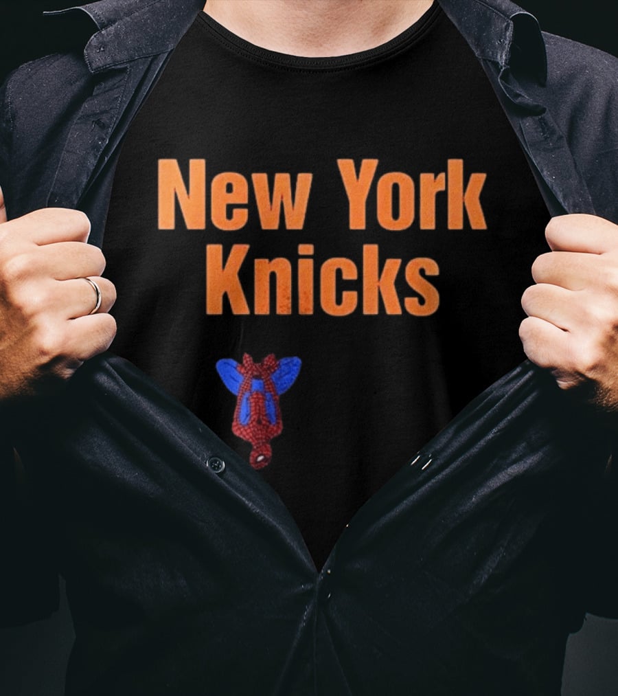 New York Knicks Spider Man Collaboration T-Shirt