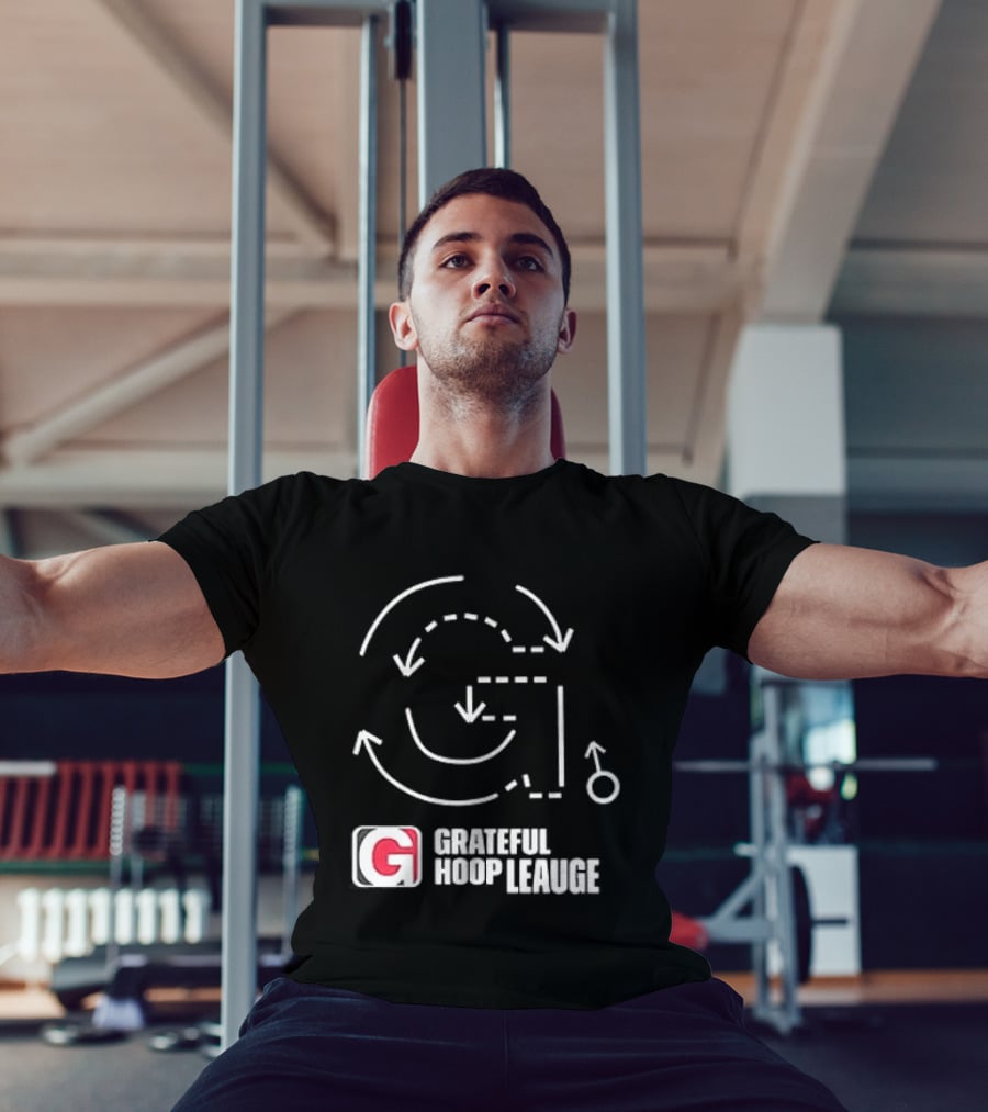 Grateful Dead Grateful Hoop League Basketball Strategy Playbook T-Shirt