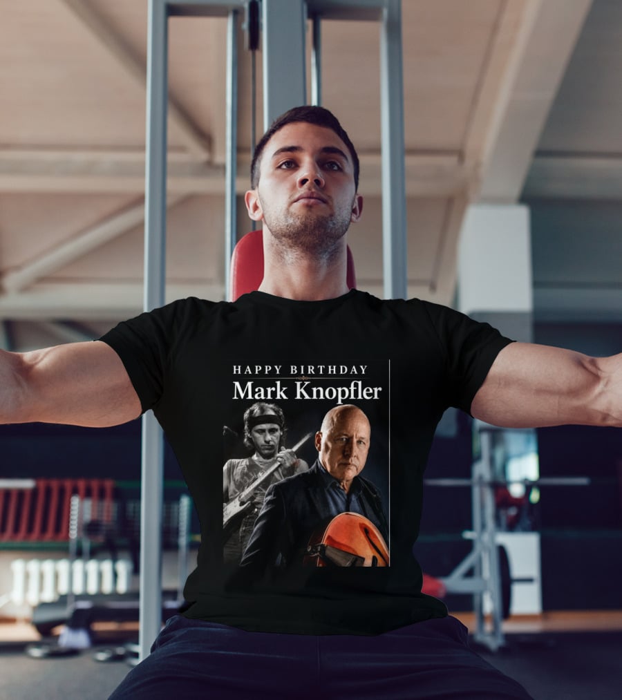 Mark Knopfler Birthday Celebration With Iconic Guitar T-Shirt