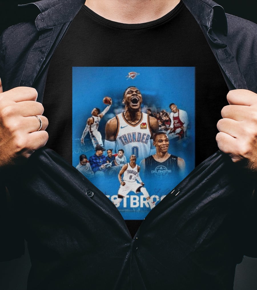 Russell Westbrook OKC Thunder Thank You For Everything Retirement T-Shirt