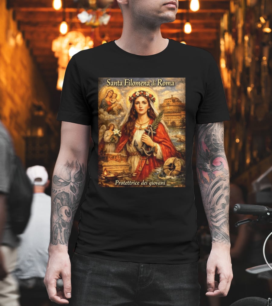 Santa Filomena Di Roma Protettrice Dei Giovani Sant'Angelo T-Shirt