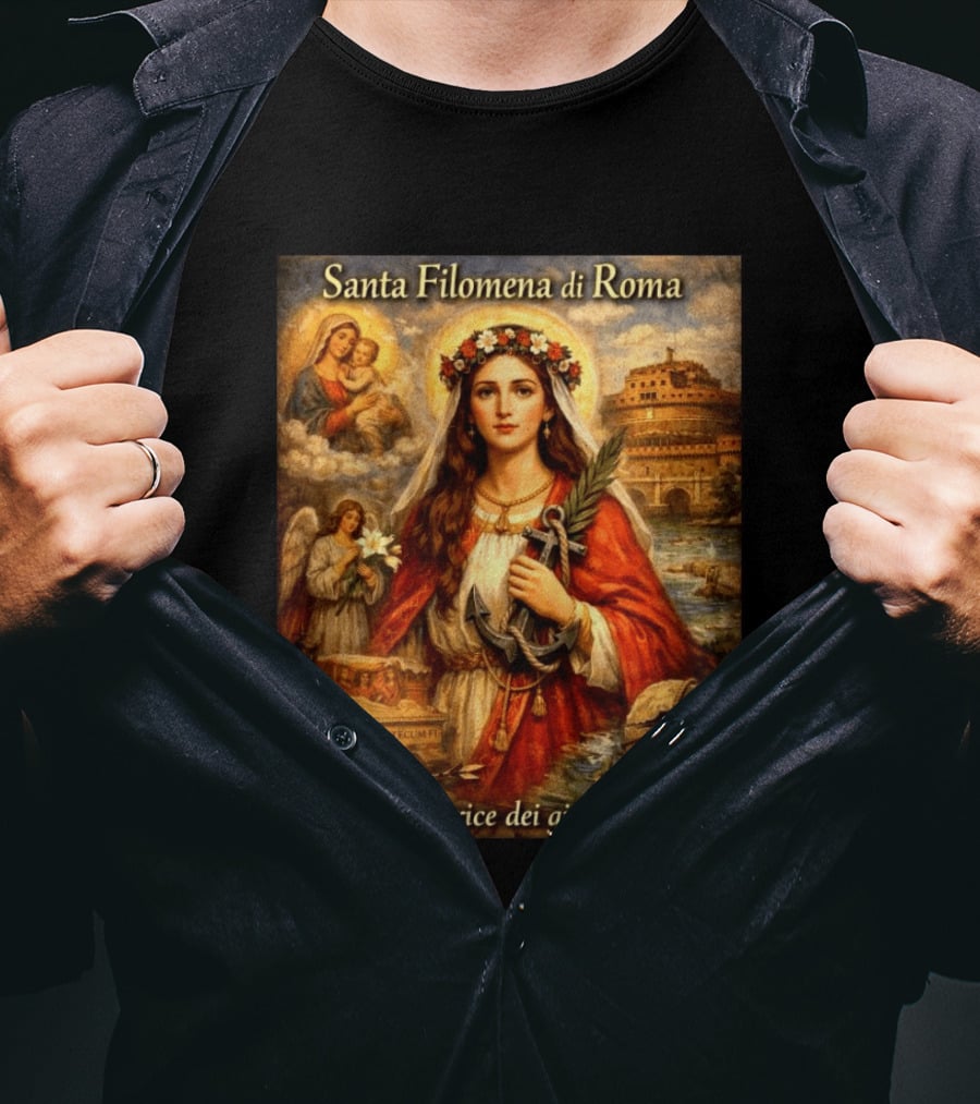 Santa Filomena Di Roma Protettrice Dei Giovani Sant'Angelo T-Shirt