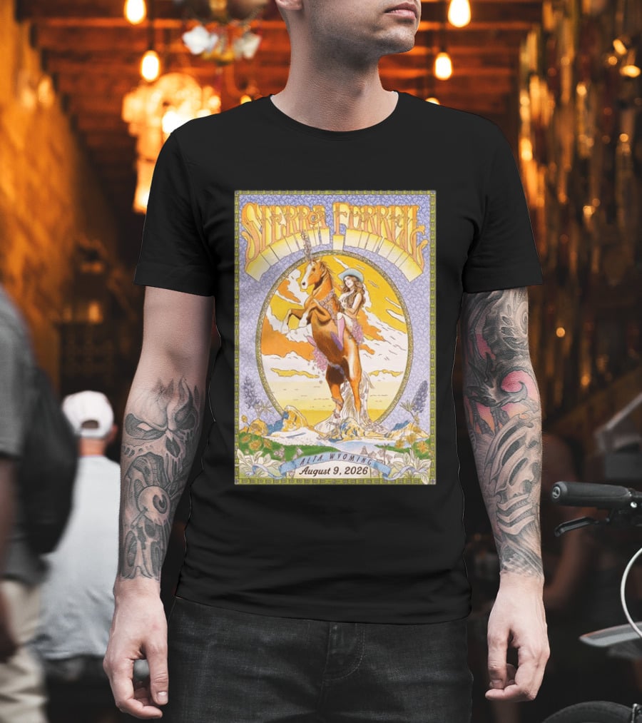Sierra Ferrell August 9 2026 Alta Wyoming Grand Targhee Bluegrass Festival Tour Horse And Woman T-Shirt