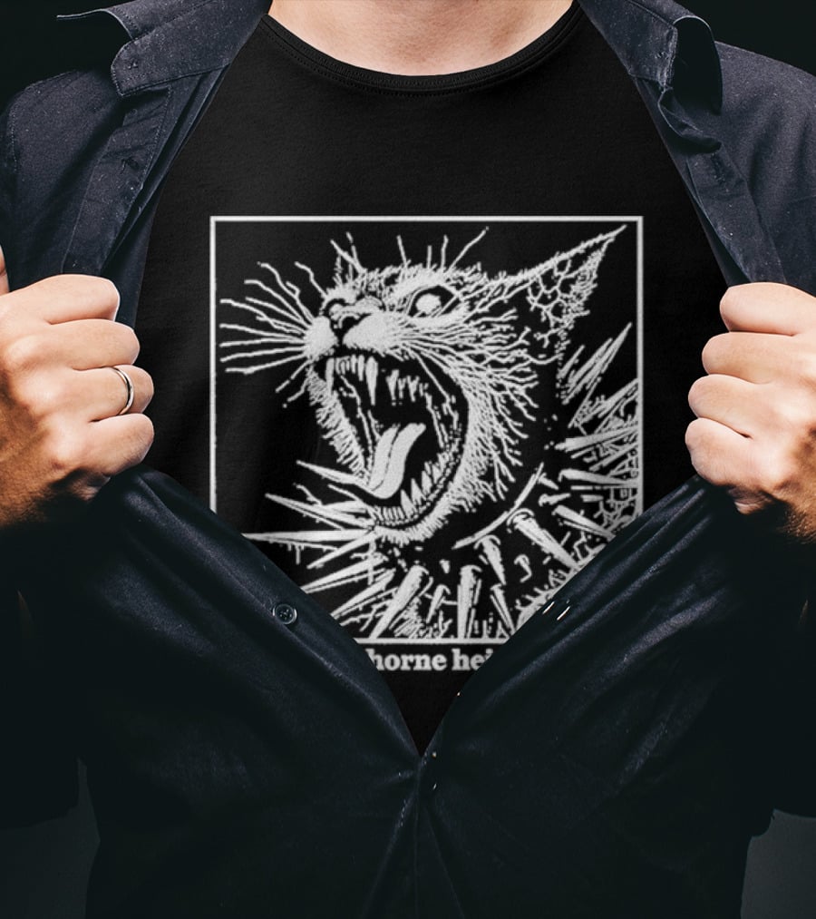 Hawthorne Heights Spiked Collar Cat Punk T-Shirt